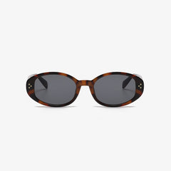 Polycarbonate Frame Oval Sunglasses