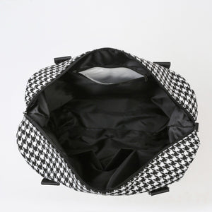 Houndstooth Canvas Travel Bag