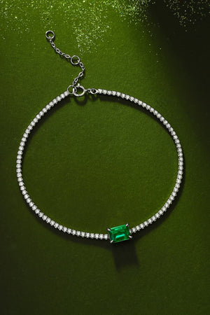 Adored 1 Carat Lab-Grown Emerald Bracelet