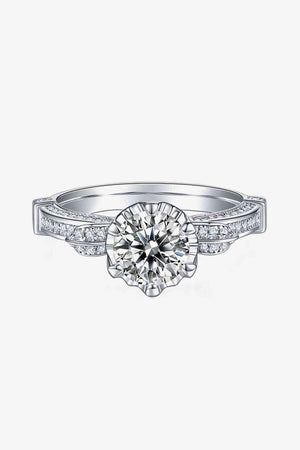 Adored 1 Carat Moissanite 925 Sterling Silver Ring - WAZKA