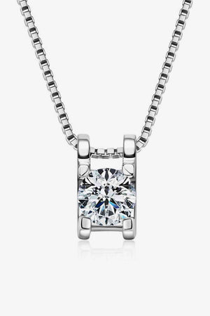 Moissanite 925 Sterling Silver Necklace - WAZKA