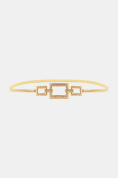 Square Shape Zinc Alloy Buckle Iron Belt