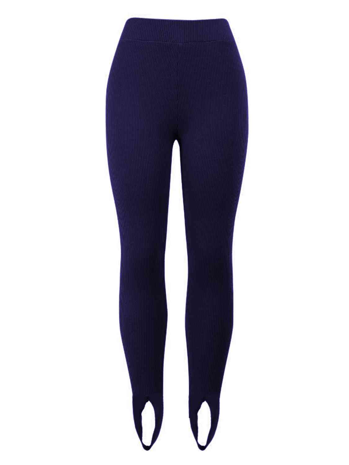 Ribbed Mid Waist Leggings - WAZKA