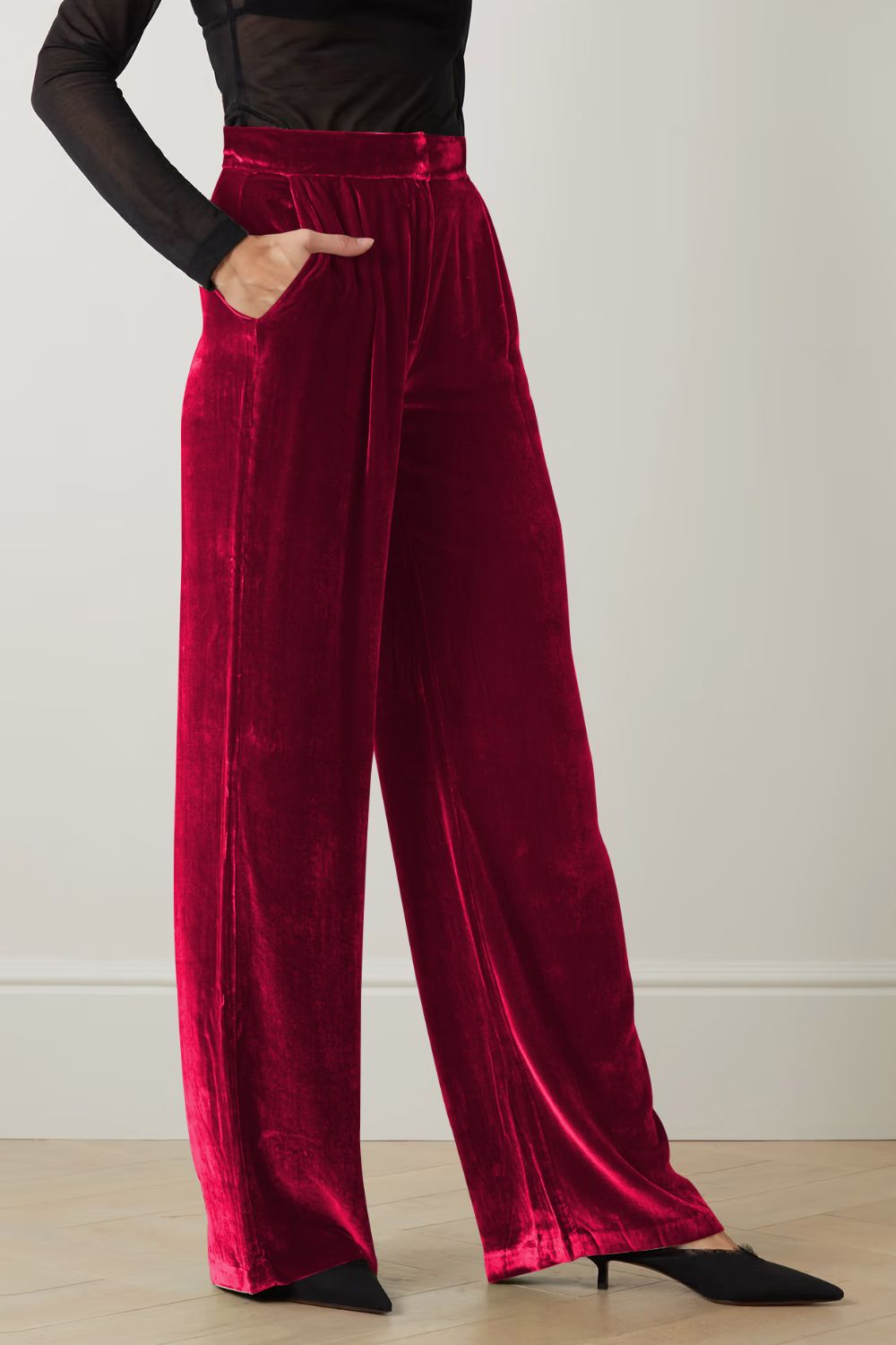 Double Take Loose Fit High Waist Long Pants with Pockets - WAZKA