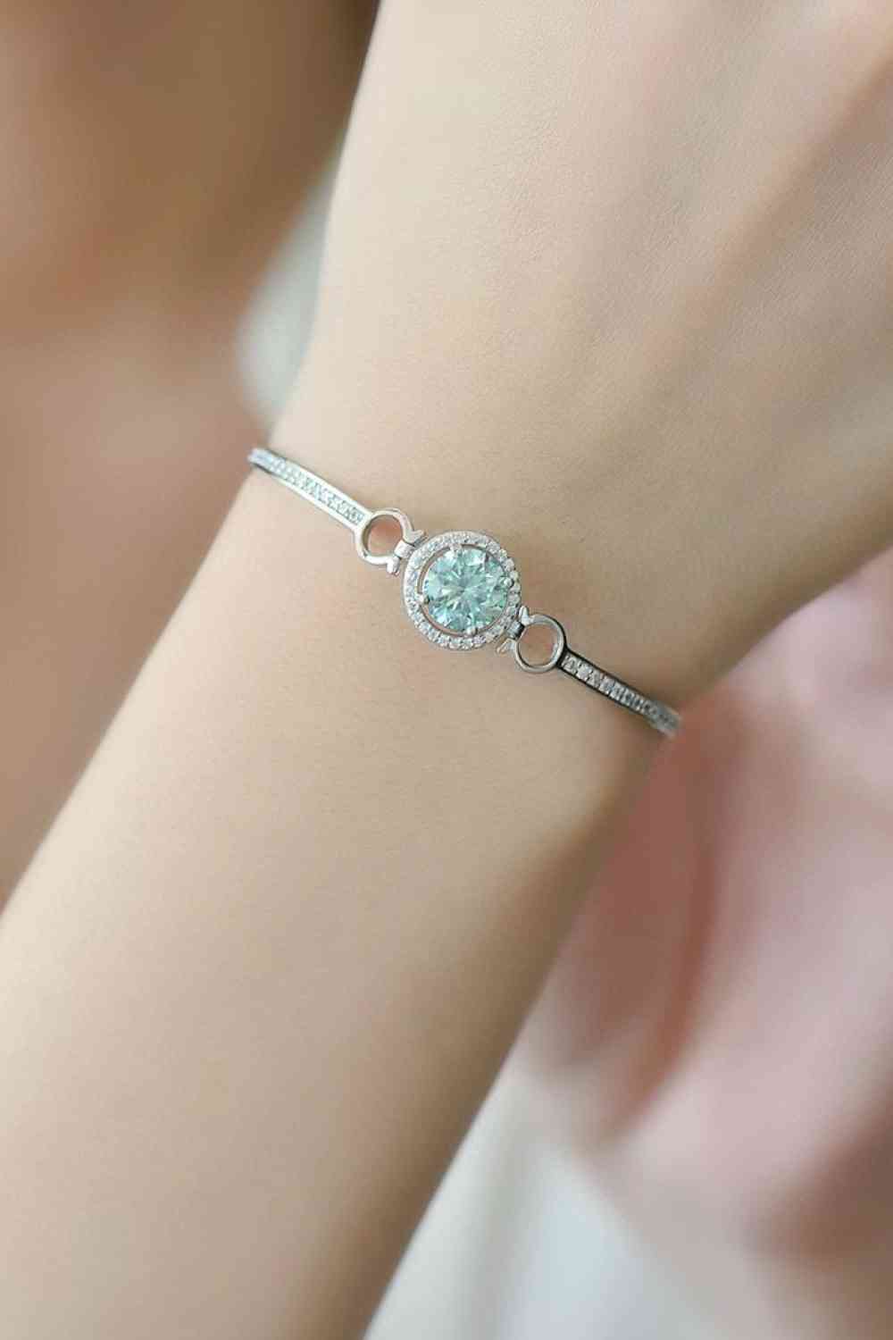 2 Carat Moissanite Platinum-Plated Bracelet - WAZKA