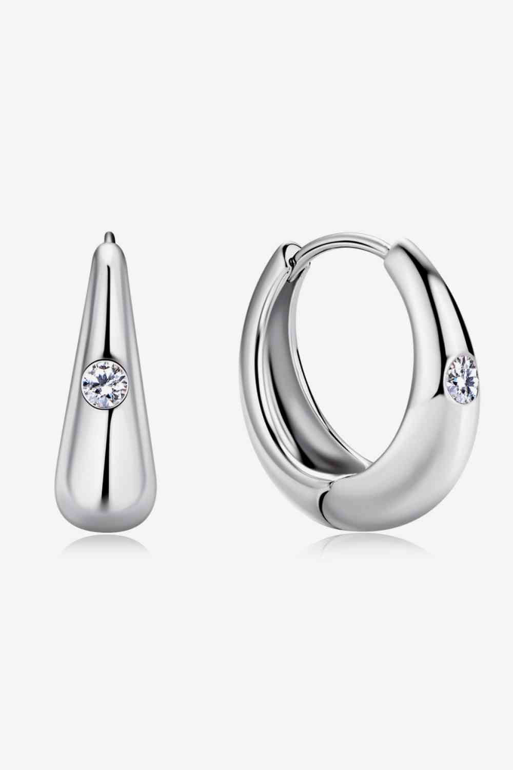 Moissanite 925 Sterling Silver Earrings - WAZKA