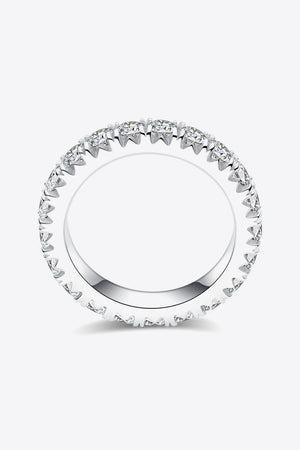 2.3 Carat Moissanite 925 Sterling Silver Eternity Ring - WAZKA