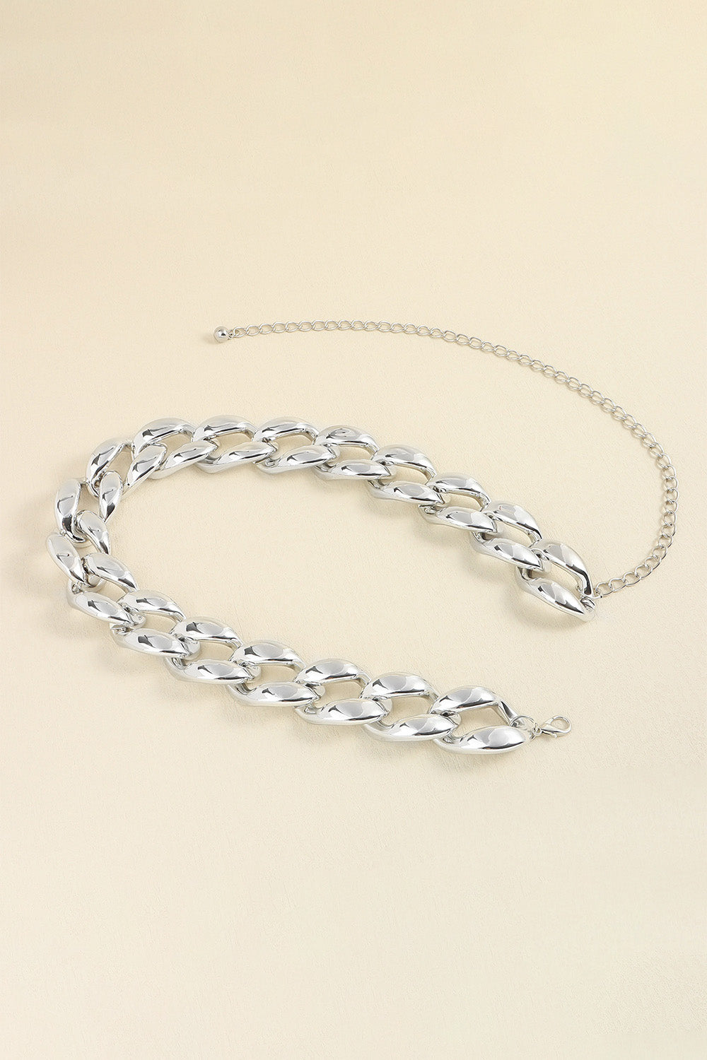 1.2" Width Acrylic Curb Chain Belt - WAZKA