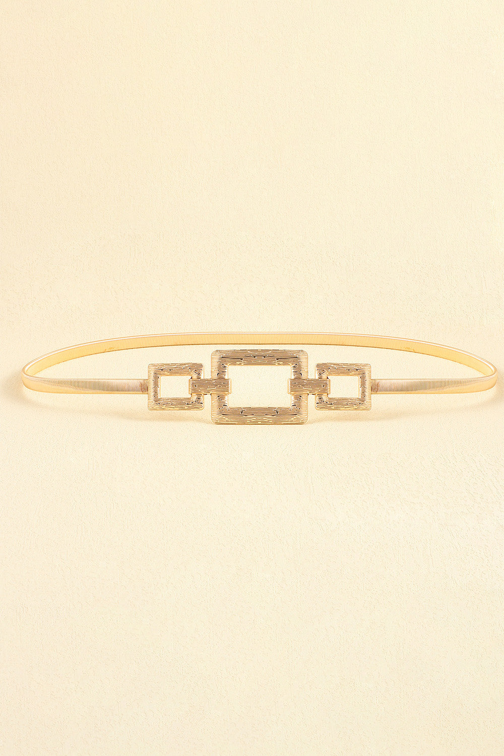 Square Shape Zinc Alloy Buckle Iron Belt - WAZKA